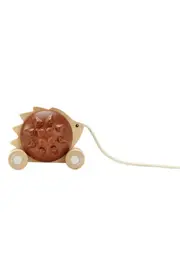PlanToys® Hedgehog Pull Along Toy in Brown at Nordstrom One Size