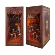 DIY Book Nook Kit, DIY Dollhouse Booknook Bookshelf Insert Decor Solace Academy