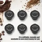 6Pcs Reusable Capsules Coffee Pods Filters Baskets For Nespresso Machine