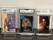 GRADED 10 ROOKIE CARD LOT! JAYSON TATUM Rookie LEBRON JAMES Rookie KOBE BRYANT !