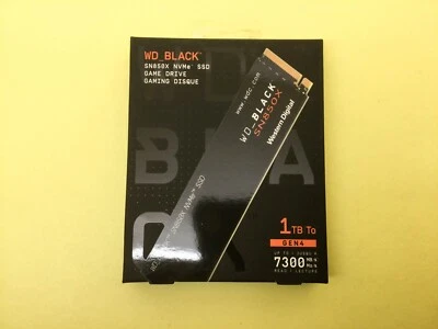 WD BLACK SN850X 1TB NVMe PCIe Gen4 M.2 2280 Internal SSD WDS100T2X0E New Sealed