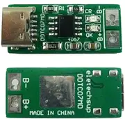 Type-C USB 5V to 4.2V 4.35V Li-ion Li-Po Lithium Battery Charger Module for 3.7V 3.8V 18650 Cell Phone Battery (4.2V)