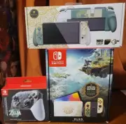 NINTENDO SWITCH TEARS OF THE KINGDOM OLED SKULL AND CO NEO GRIP PRO CONTROLLER