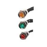 Narva 12V Sealed Pilot Lamp Clear Lens 3 colours L.E.D 3 Packs of 1