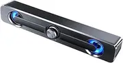 Fahgaer Dual Speaker Bar, Wireless Portable Stereo, 360-Degree Surround Sound, Compatible with Computers, Projectors, Phones A