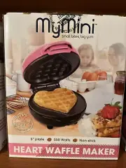 My Mini Heart Waffle Maker, Pink Gift nostalgia