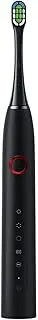 Electric Toothbrush, IPX7 Waterproof, Smart Sonic Electric 2 Replaceable Bamboo Toothbrush Head，4 Mode Rechargeable Electric Toothbrush,A