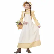 Prairie Olden Day Pilgrim Frontier Colonial Victorian Book Week Girls Costume