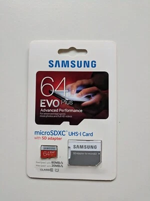 Samsung EVO Plus 64GB Class 10 - microSDXC Memory Card - (MBMC64DA)