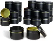 Candle Tins 8Oz, 24 Piece Candle Tin Cans Bulk Candle Containers for Candle Maki