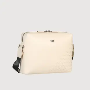 【BRAUN BUFFEL 德國小金牛】台灣總代理 墨菲斯 斜背包-粉筆白/BF524-62-CK