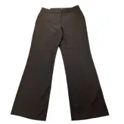 Nicole Miller Wide Leg Women’s Dress Pants Size 6 Brown Mid Rise NEW