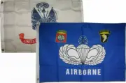 3x5 3'x5' Wholesale Combo Set Army White & Airborne 82nd 101st Blue Flags Flag