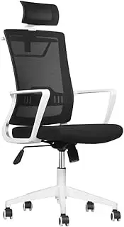 Stable Ergonomic Office Chair with PU Covered Mute Wheel，Household to Work in an Computer Chair，Comfortable Lumbar Support Desk Chair Mobile