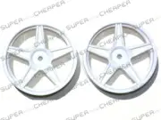 Hsp 1/10 Rear Wheel Rim Forrc Buggy White 06024