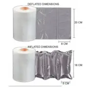 Inflatable Poly Air Cushion Void Filler Bubble Wrap 7500 Cells Per Roll 600m