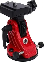 Jiawu Telescope Base for Sky Watcher, Star Adventurer Latitude (EQ) Base, Telescope Equatorial Wedge with 3/8 Inch Thread, 90 Degree Adjustment, Equatorial Mount Accessories (Red)