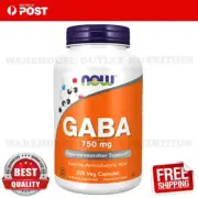 Now Foods, GABA, 750 mg, 200 Veg Capsules