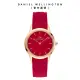 【Daniel Wellington】DW 手錶 Iconic Motion Ruby 32mm限量寶石紅膠腕錶 玫瑰金框(DW00100503)