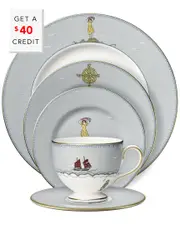 Kit Kemp for Wedgwood Sailor's Farewell 5pc Place Setting with $40 Credit