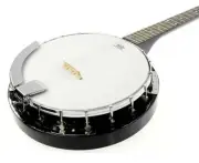 NNEDPE Karrera 5 String Resonator Banjo - Black