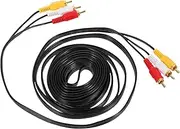 GAROZATION Head Adapter for Connecting Three Devices Like DVD Player VCR and Amplifiers Durable Reliable Connectors for Sound Transmission