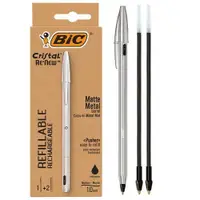 在飛比找蝦皮購物優惠-BIC | Cristal Re'New 金屬霧鋁原子筆 [