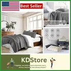 Stylish and Soft King Size Cotton Quilt Set – Dark Grey Geometric Patterns