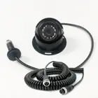 4 PIN Dome Rear View Reversing Camera 12 IR Night Vision+5m Spring Cable Caravan