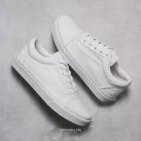 在飛比找蝦皮商城優惠-VANS 休閒鞋 OLD SKOOL 全白 帆布鞋 基本款 