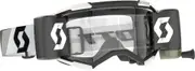 Scott Fury WFS Black/White Roll-Off Motocross Goggles, black-white for Men One Size Black White