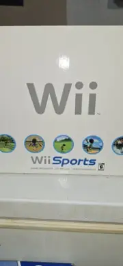 Nintendo Wii Sports White Home Console Holder And Nunchucks