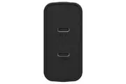 OtterBox 50W USB-C GaN Dual Port Wall Charger Adapter Plug for Apple Android BLK