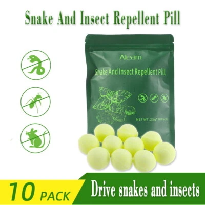 10Pcs Snake & Insect Repellent Balls Natural Pest Control for Home Garden AU