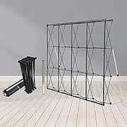 Stand Folding of 2 X 3 M Opaque Fabric, Support for Signs Display with Straight Voltage, Iron Display Support for Market Or Store (3.05x3.05m (10x10ft))