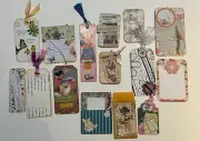 10+ Handmade Junk Journal Cluster Embellishments Tag Ephemera Collage Vintage L4