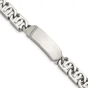 9 Inch Chisel Stainless Steel Polished 8.75 Id Bracelet