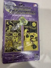 Vintage Halloween Window Silhouettes - New Old Stock Kmart - 30” X 80”
