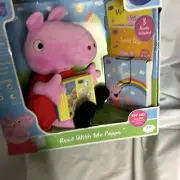 VTech Peppa Pig Read With Me 3 Story Books Learning Educational Toy Plush WORKS