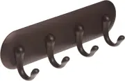 Idesign York Self Adhesive Plastic Key Rack, 4-Hook Organizer for Kitchen, Mudro