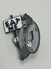 Lowbrow Art Original Enamel Hotdog Eat Me Pin Let’s All Go To The Lobby