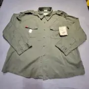 NWT Rothco Ultra Force BDU Shirt Mens XL Army Green Relaxed Fit Long Sleeve