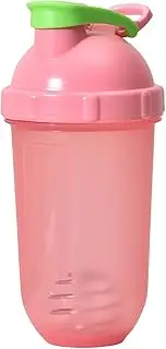 17 oz Protein Shaker Bottle Blender, Best Shaker Cup for Protein Mixes - Classic Loop Top & Wire Whisk Ball - Workout Sport Water Bottle for Indoor and Outdoor (Pink)