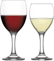 [LAV] Empire Wine Glassware Set - 245/340ml - Pack of 12 Classic Stemware Goblets for White, Red, Rose Wine
