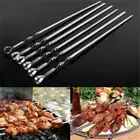 10 x Metal Skewers Barbecue Skewers Meat Vegetable 38cm Kebab Shish BBQ Kitchen