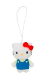 Hello Kitty Mascot Plush Ornament (Sanrio) - 2010 - Christmas - Blue - NWT
