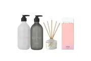 Ecoya Sweet Pea & Jasmine Bathroom set - 450ml Wash, Lotion, 50ml Diffuser
