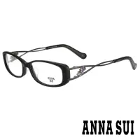 在飛比找momo購物網優惠-【ANNA SUI 安娜蘇】氣質優雅小花造型光學眼鏡-黑(A