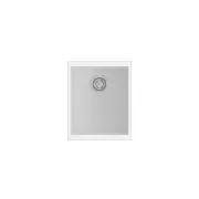 CARYSIL Enigma N100N Granite Kitchen Sink - 370 x 460mm Single Bowl - Snova White - Top/Under Mount