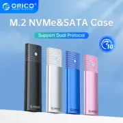 ORICO M.2 NVMe SATA SSD Enclosure 10Gbps NVME 5Gbps NGFF SATA SSD Tool-Free US